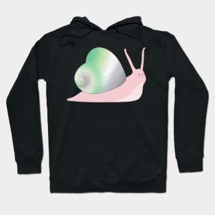 Aro Pride Love Heart Snail Hoodie